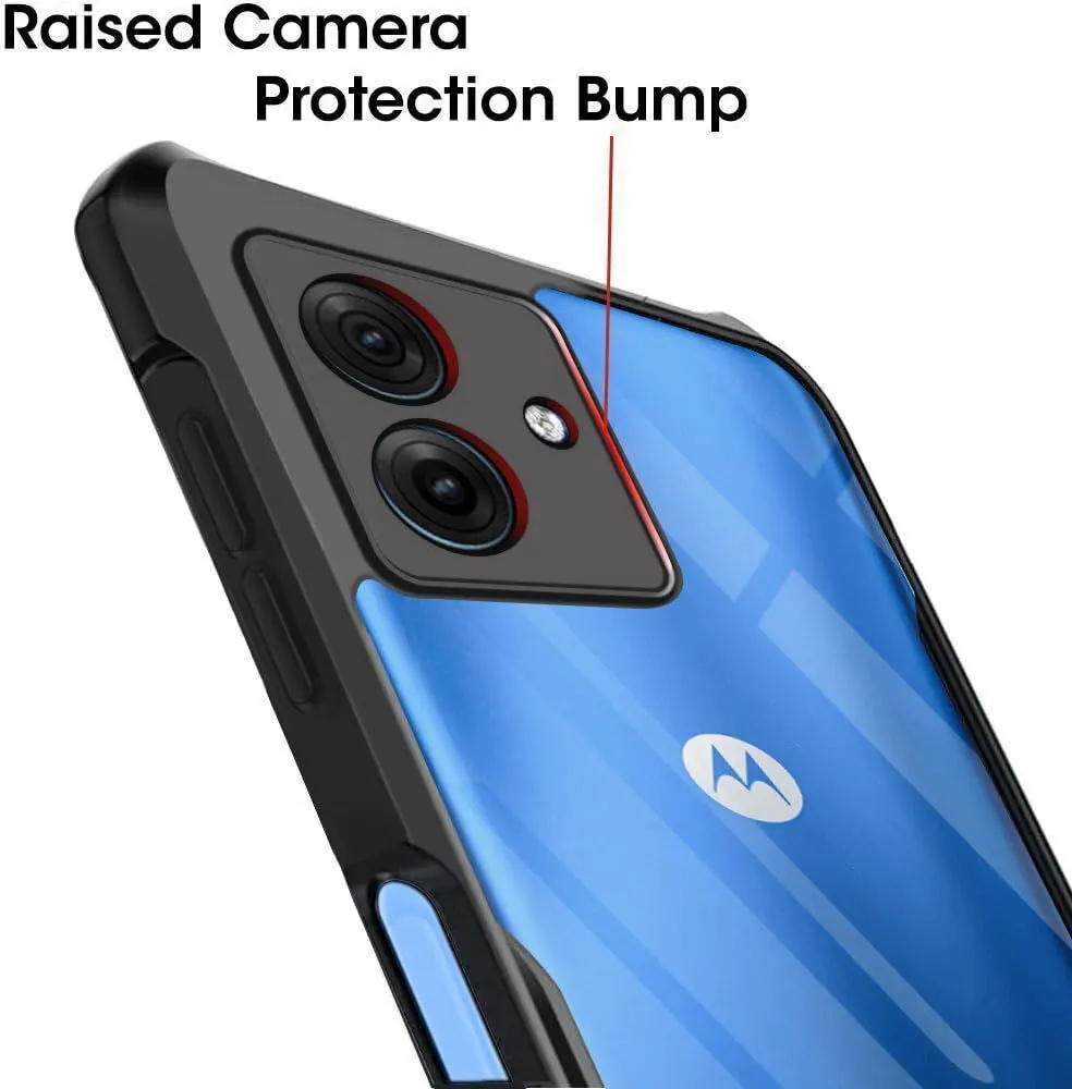 Micvir Back Cover for Motorola Moto G64 5G (Transparent, Black, Shock Proof, Polycarbonate, Pack of: 1) — image 4 of 5