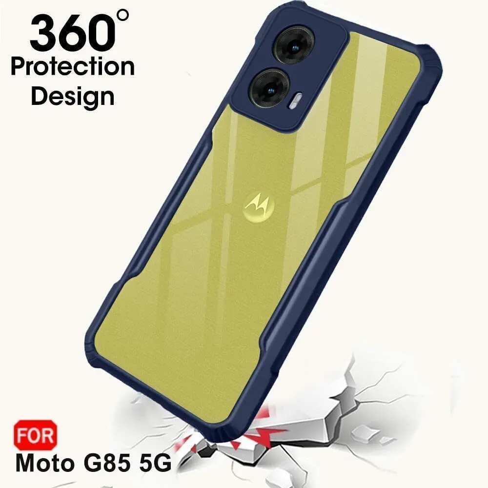 Micvir Back Cover for MOTOROLA G85 5G (Blue, Shock Proof, Polycarbonate, Pack of: 1) — image 2 of 4