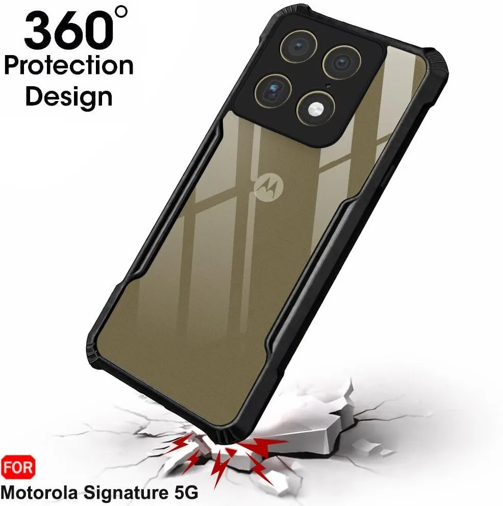 Xolia Back Cover for Motorola Signature 5G, Infinix Smart 5 (Transparent, Black, Shock Proof, Polycarbonate, Pack of: 1) — image 3 of 5