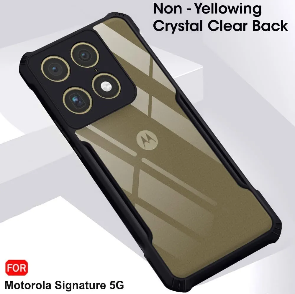 Xolia Back Cover for Motorola Signature 5G, Infinix Smart 5 (Transparent, Black, Shock Proof, Polycarbonate, Pack of: 1) — image 4 of 5