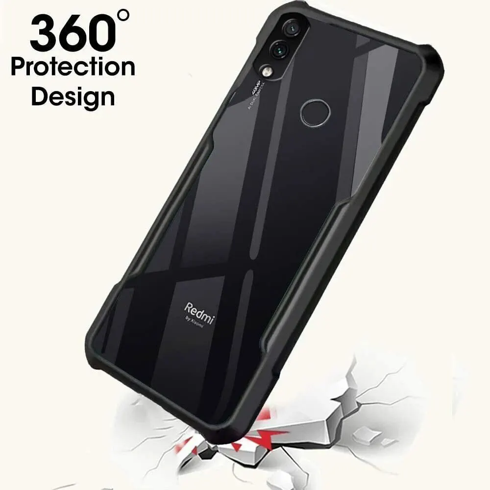Micvir Back Cover for Mi Redmi Note 7 Pro, 7, 7S (Transparent, Black, Shock Proof, Polycarbonate, Pack of: 1) — image 2 of 5