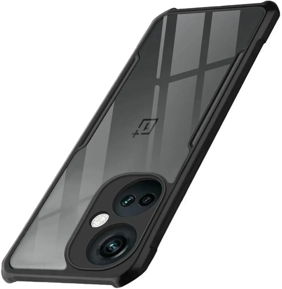 Micvir Back Cover for OnePlus Nord CE 3 5G (Transparent, Black, Shock Proof, Polycarbonate, Pack of: 1)