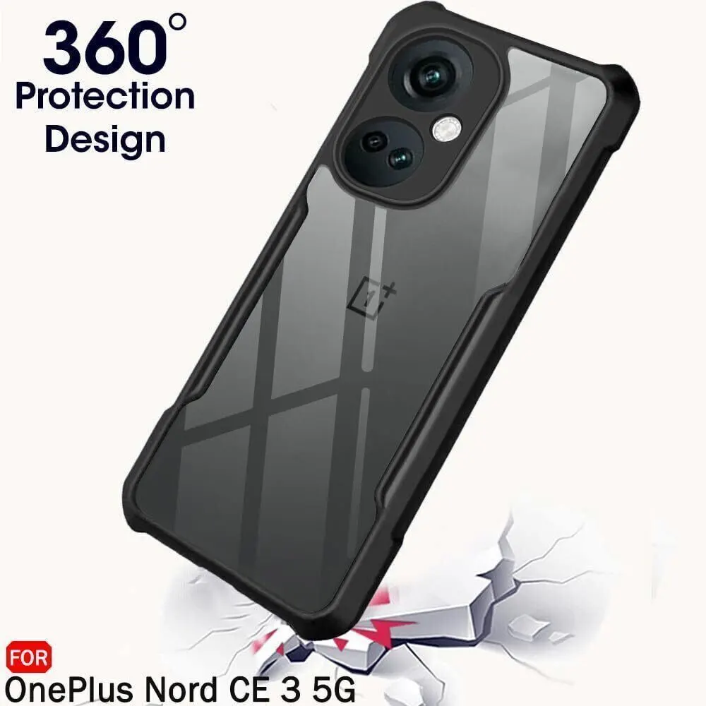 Micvir Back Cover for OnePlus Nord CE 3 5G (Transparent, Black, Shock Proof, Polycarbonate, Pack of: 1) — image 2 of 5