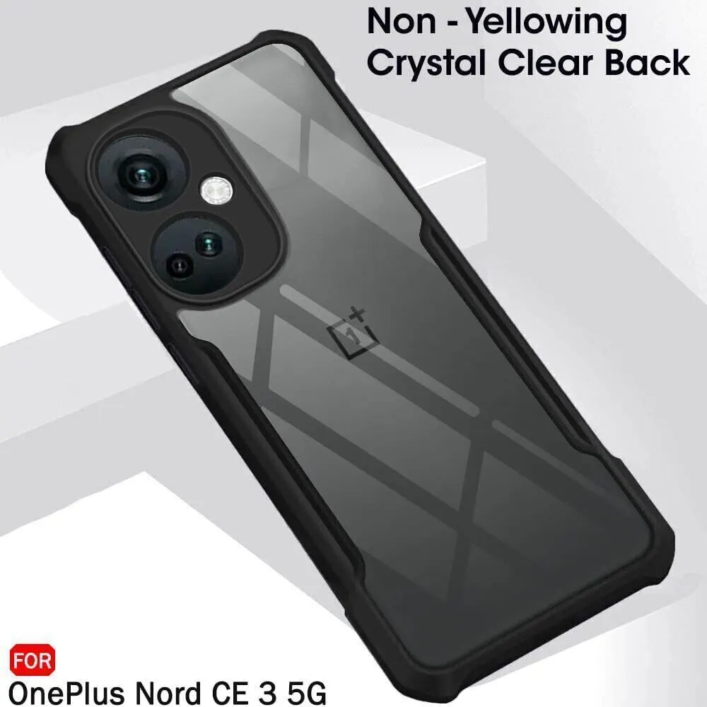Micvir Back Cover for OnePlus Nord CE 3 5G (Transparent, Black, Shock Proof, Polycarbonate, Pack of: 1) — image 3 of 5