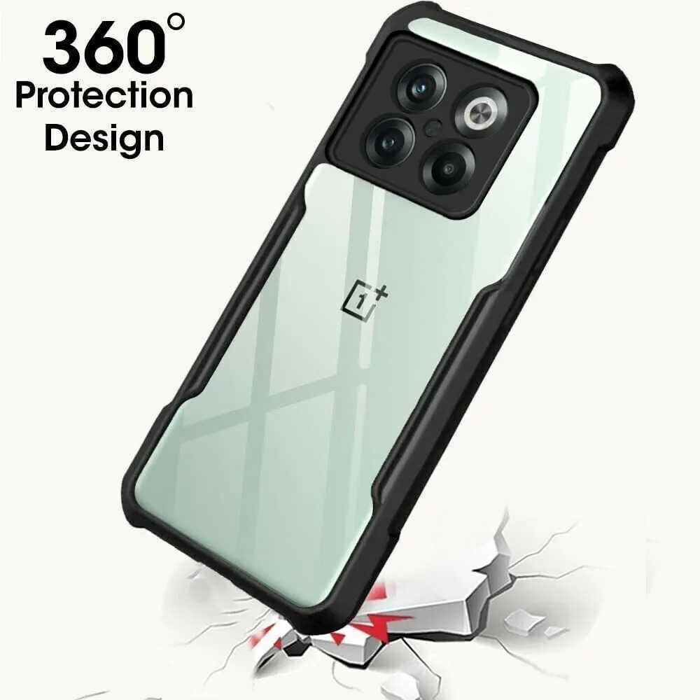 Micvir Back Cover for OnePlus 10T 5G (Transparent, Black, Shock Proof, Polycarbonate, Pack of: 1) — image 2 of 5