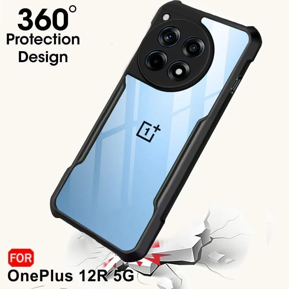 Micvir Back Cover for OnePlus 12R 5G (Transparent, Black, Shock Proof, Polycarbonate, Pack of: 1) — image 2 of 5