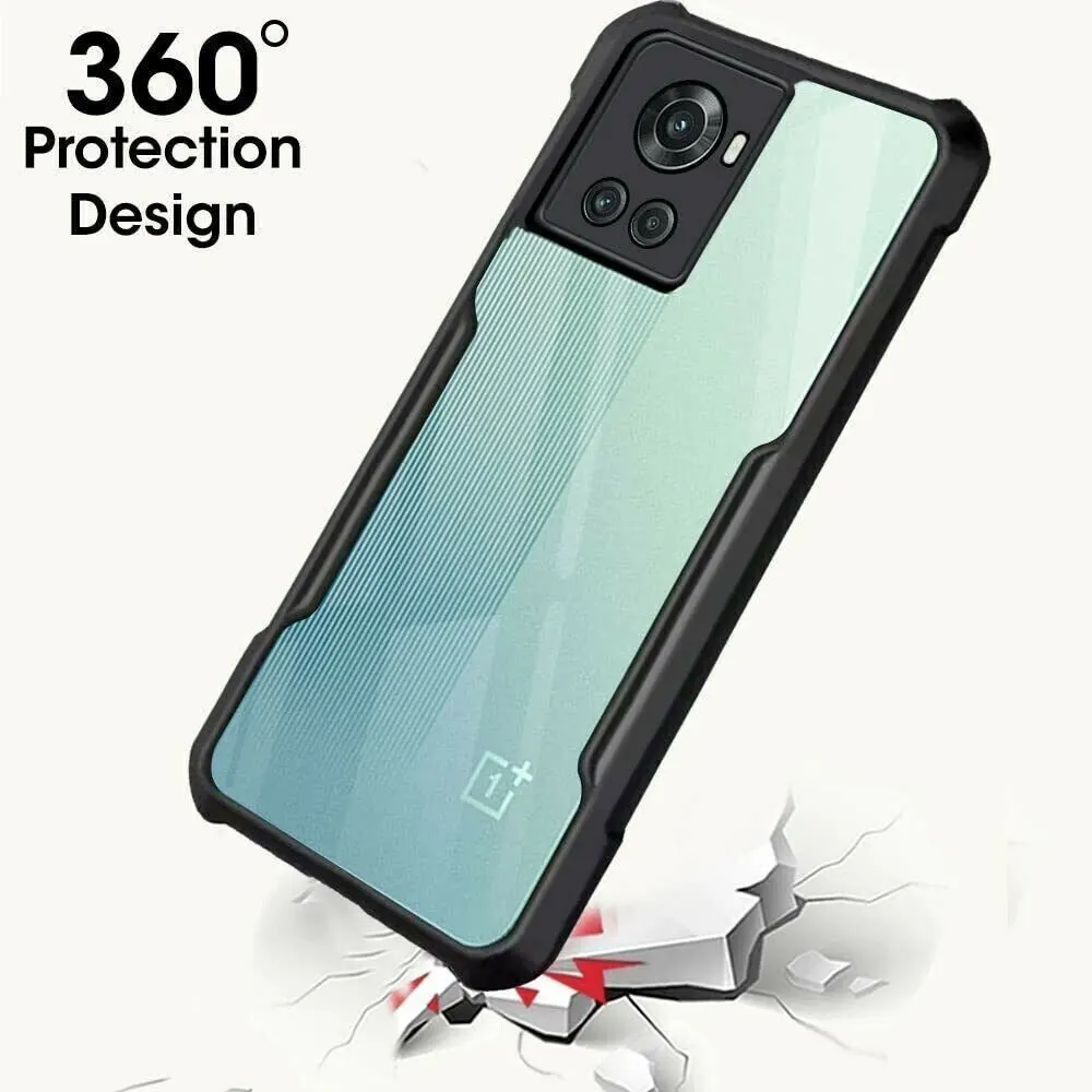 Micvir Back Cover for OnePlus 10R 5G (Transparent, Black, Shock Proof, Polycarbonate, Pack of: 1) — image 2 of 5