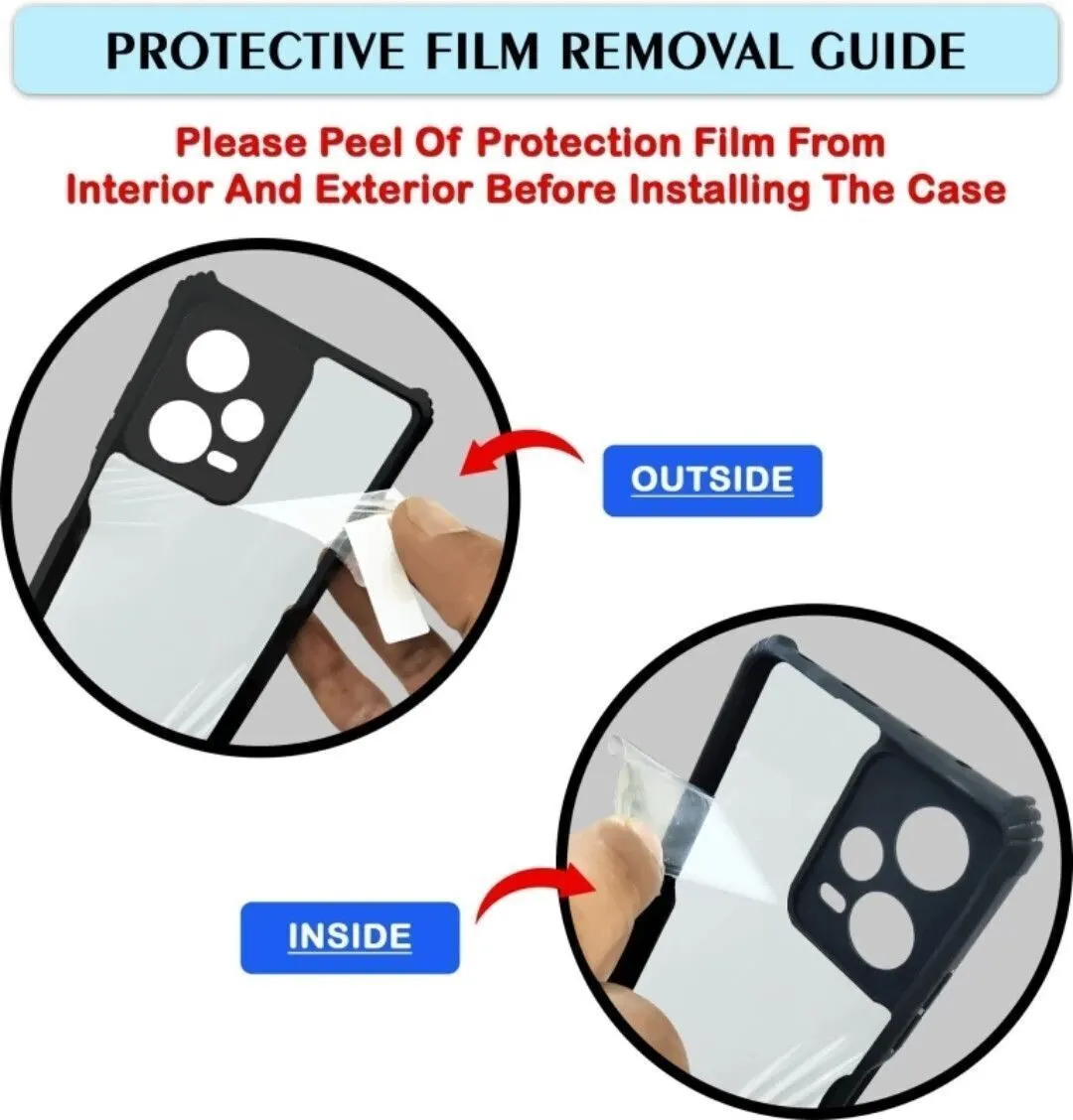 Micvir Back Cover for OnePlus 10R 5G (Transparent, Black, Shock Proof, Polycarbonate, Pack of: 1) — image 5 of 5