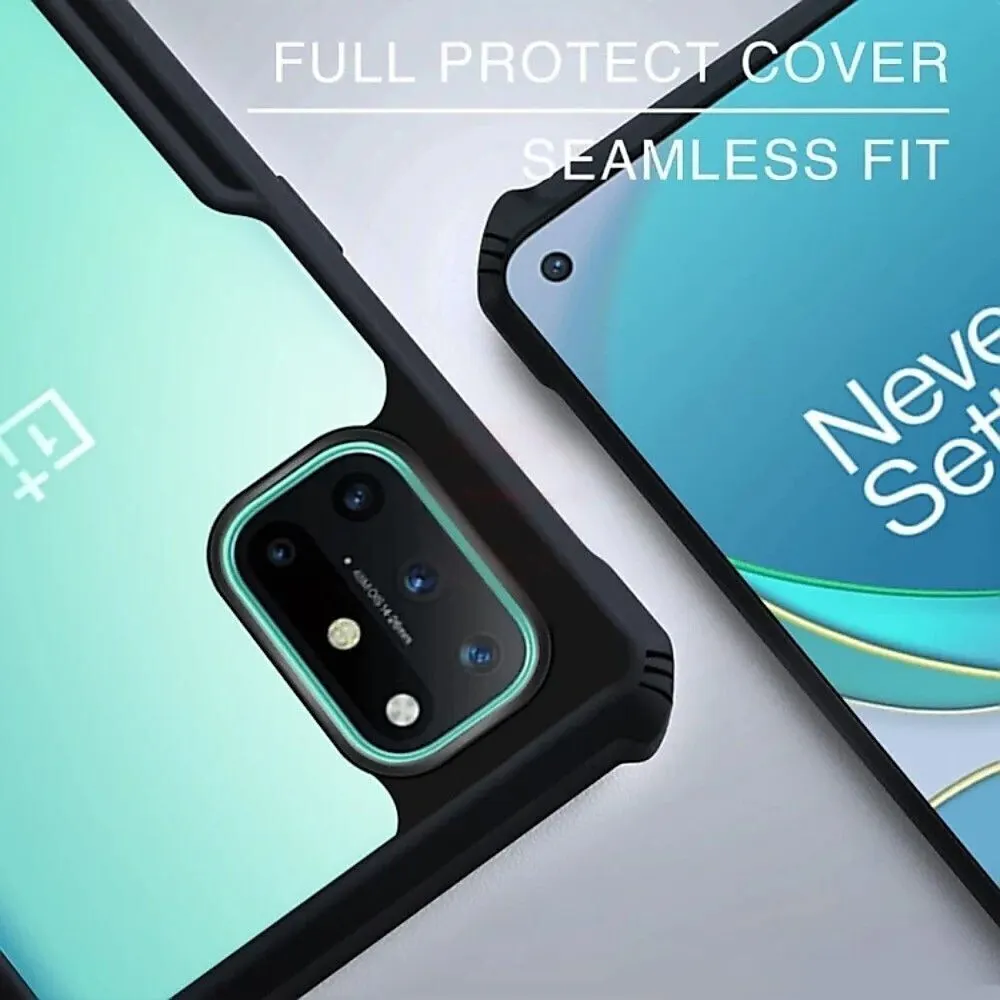 Micvir Back Cover for OnePlus 8T (Transparent, Black, Shock Proof, Polycarbonate, Pack of: 1) — image 3 of 4