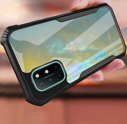 Micvir Back Cover for OnePlus 8T (Transparent, Black, Shock Proof, Polycarbonate, Pack of: 1) — image 4 of 4