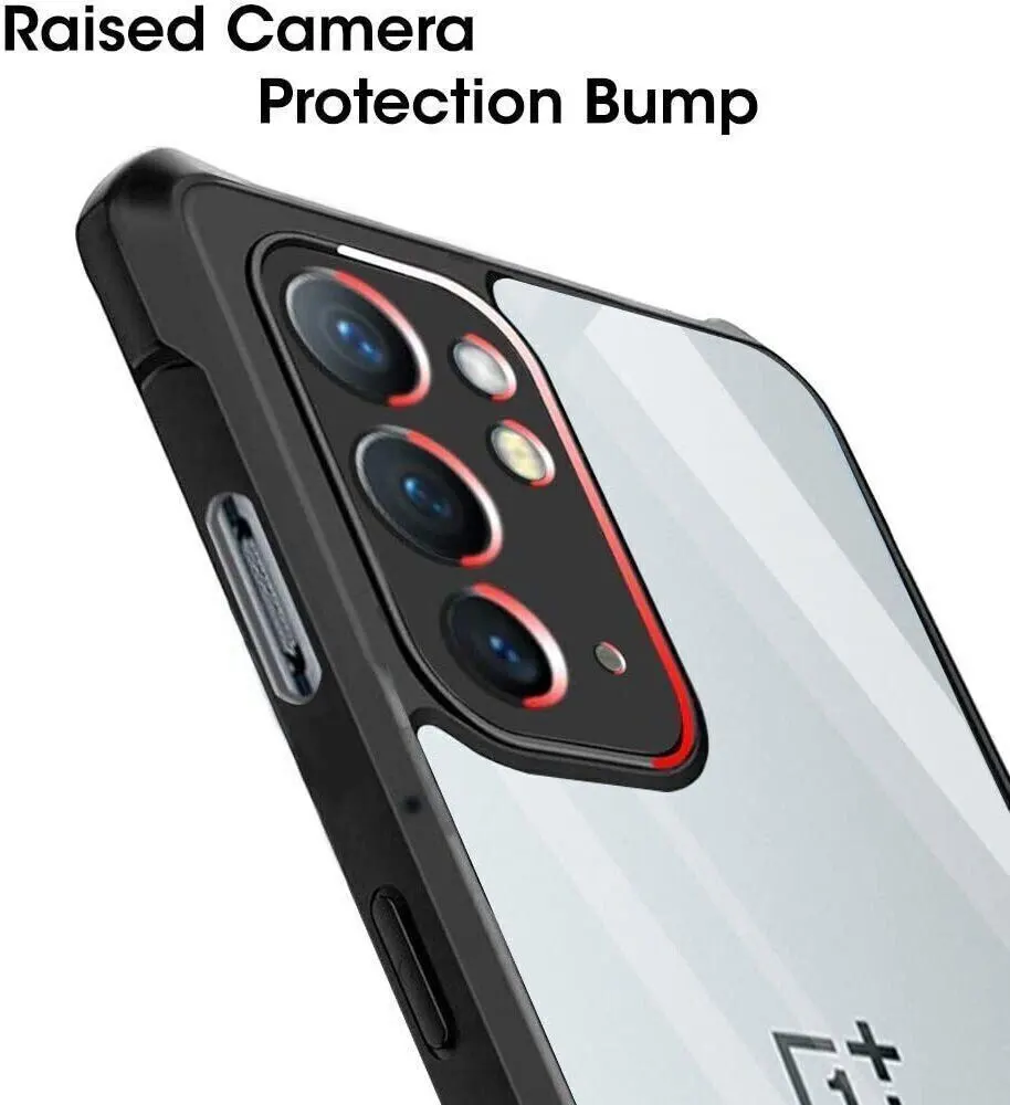 Micvir Back Cover for OnePlus 9RT (Transparent, Black, Shock Proof, Polycarbonate, Pack of: 1) — image 4 of 5