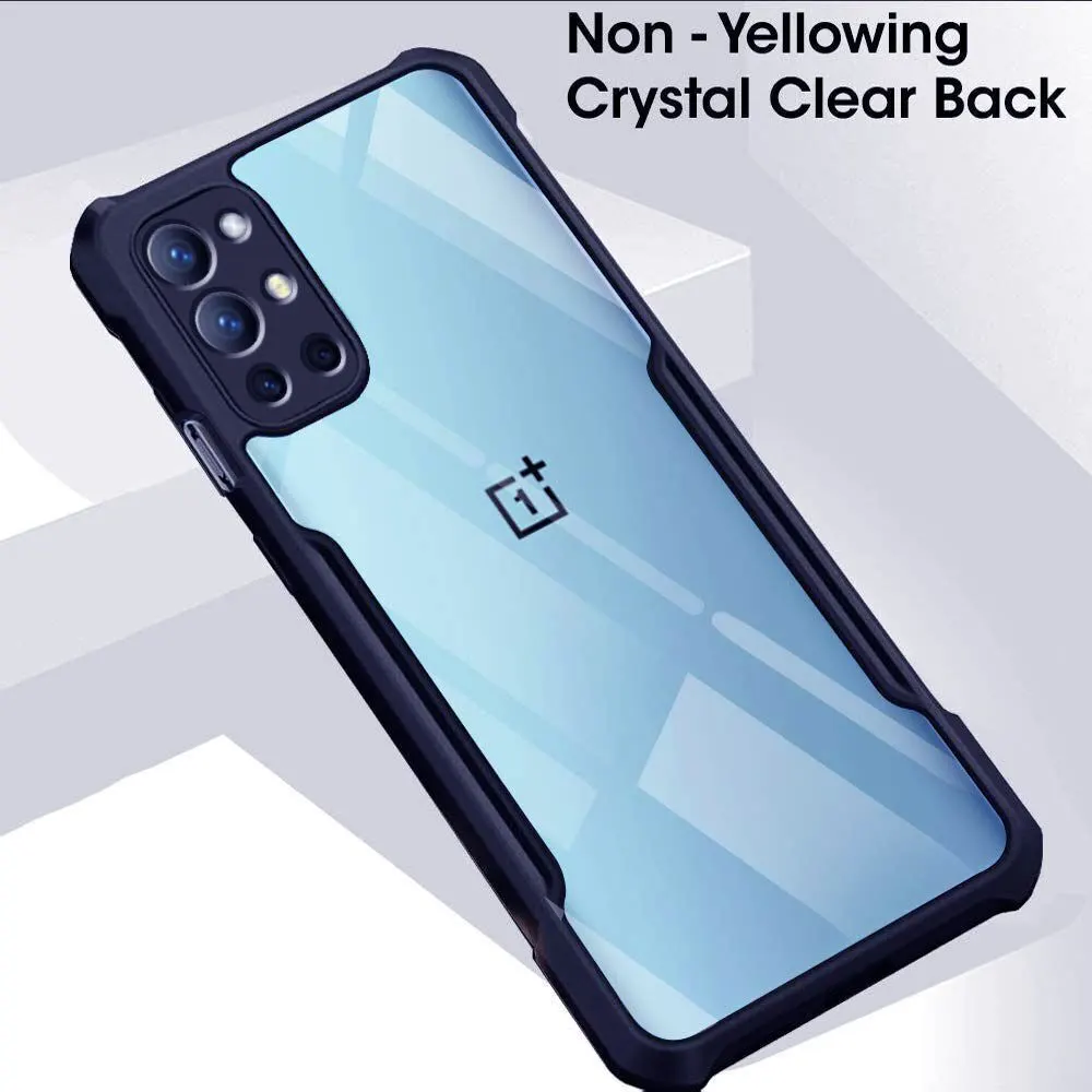 Xolia Back Cover for OnePlus 9R (Transparent, Blue, Shock Proof, Polycarbonate, Pack of: 1) — image 4 of 5