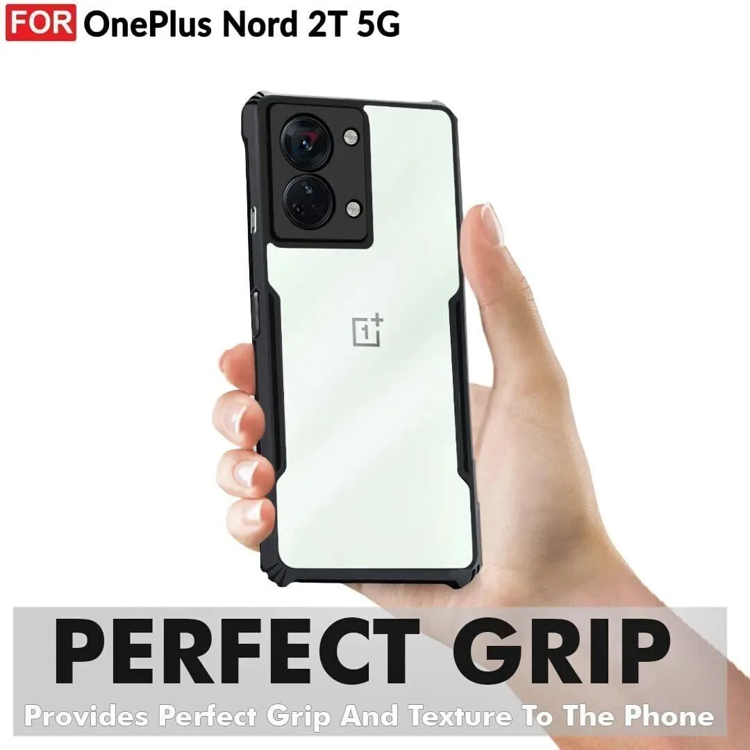 Micvir Back Cover for OnePlus Nord 2T 5G (Transparent, Black, Shock Proof, Polycarbonate, Pack of: 1) — image 2 of 5