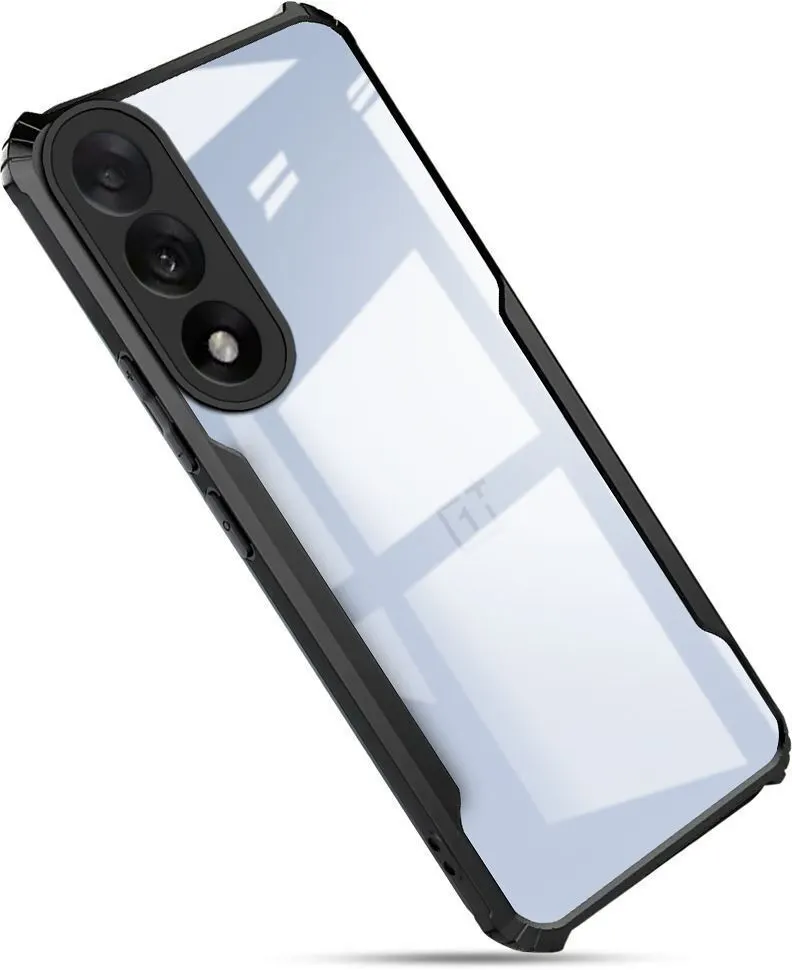 Micvir Back Cover for OnePlus Nord 5 (Transparent, Black, Shock Proof, Polycarbonate, Pack of: 1)
