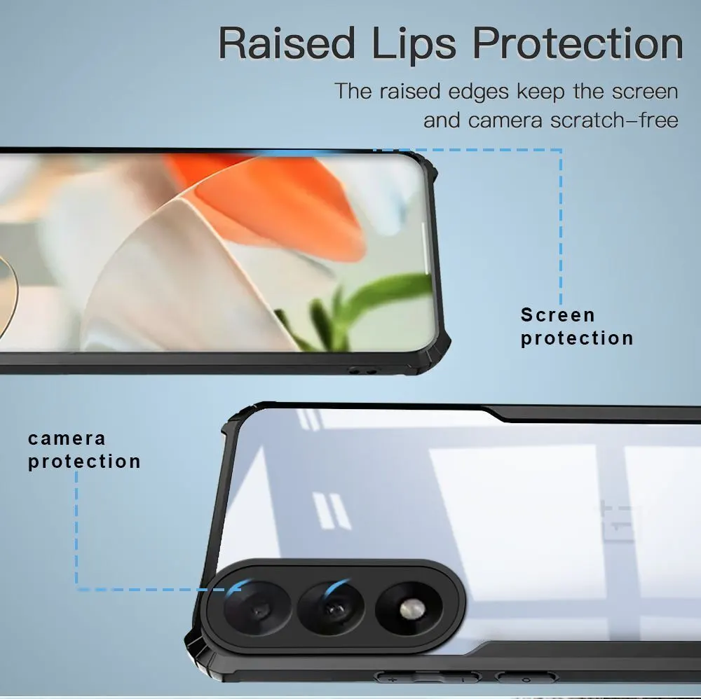 Micvir Back Cover for OnePlus Nord 5 (Transparent, Black, Shock Proof, Polycarbonate, Pack of: 1) — image 4 of 5