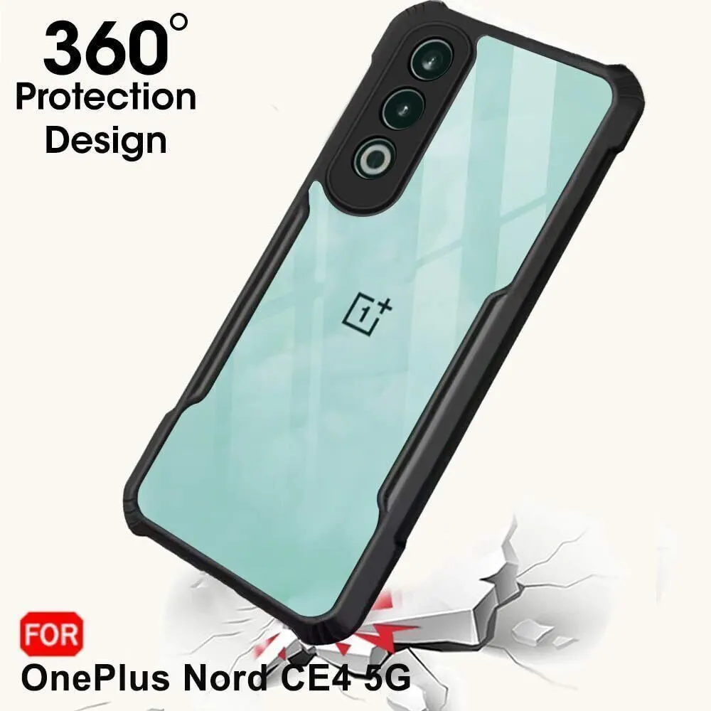 Micvir Back Cover for OnePlus Nord CE 4 5G (Transparent, Black, Shock Proof, Polycarbonate, Pack of: 1) — image 2 of 5