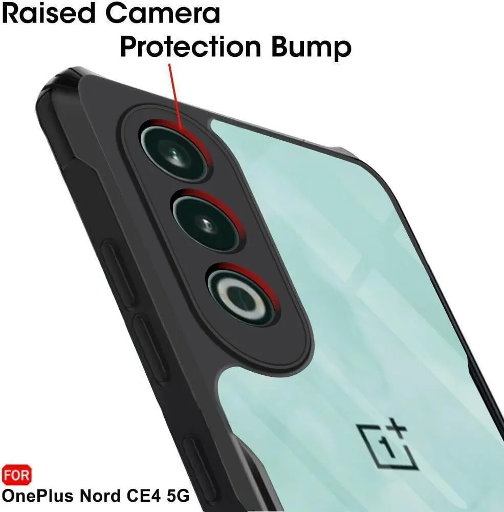 Micvir Back Cover for OnePlus Nord CE 4 5G (Transparent, Black, Shock Proof, Polycarbonate, Pack of: 1) — image 4 of 5