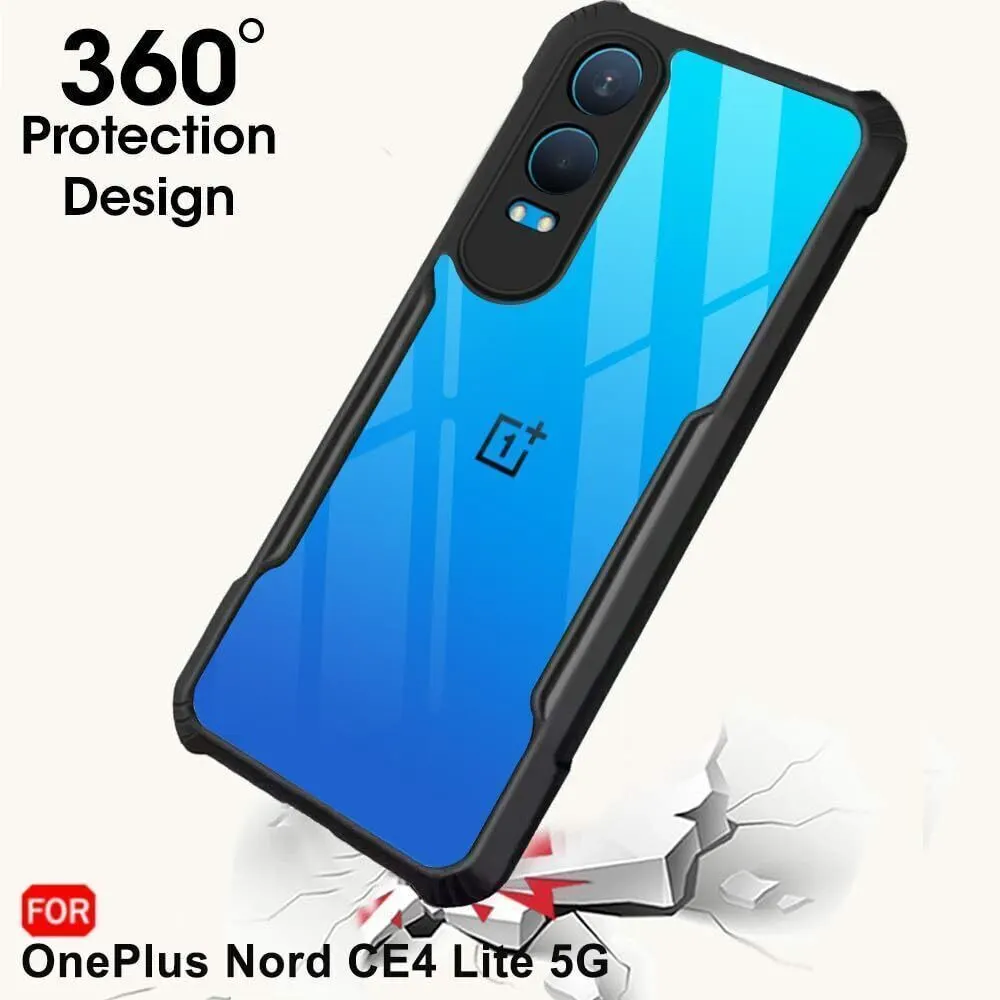 Micvir Back Cover for OnePlus Nord CE 4 Lite (5G) (Transparent, Black, Shock Proof, Polycarbonate, Pack of: 1) — image 2 of 5