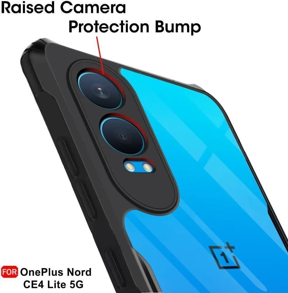 Micvir Back Cover for OnePlus Nord CE 4 Lite (5G) (Transparent, Black, Shock Proof, Polycarbonate, Pack of: 1) — image 4 of 5
