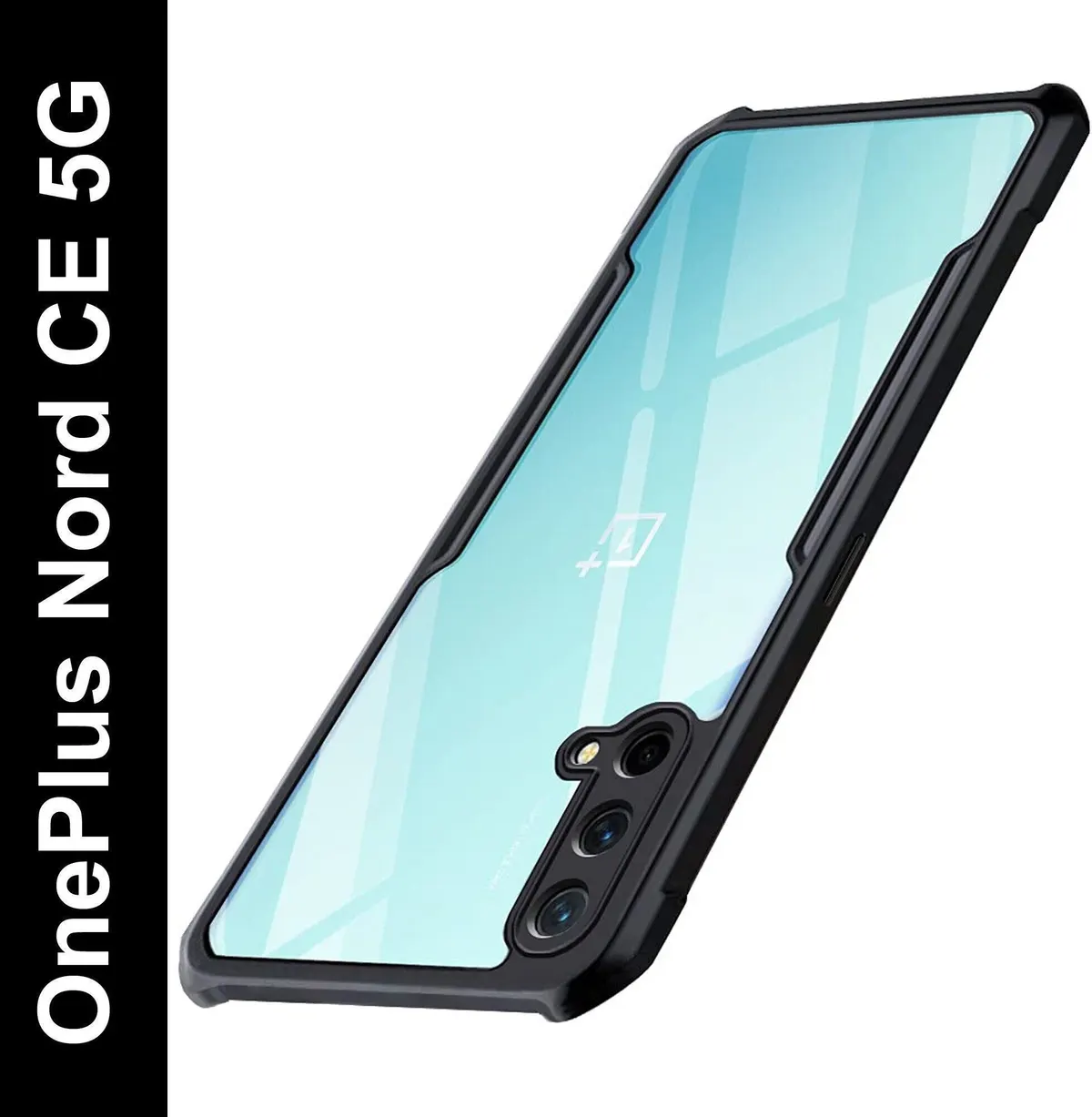 Micvir Back Cover for OnePlus Nord CE 5G (Transparent, Black, Shock Proof, Polycarbonate, Pack of: 1) — image 2 of 5