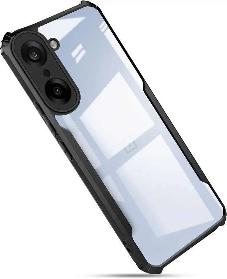 Micvir Back Cover for OnePlus Nord Ce 5 (Transparent, Black, Shock Proof, Polycarbonate, Pack of: 1)