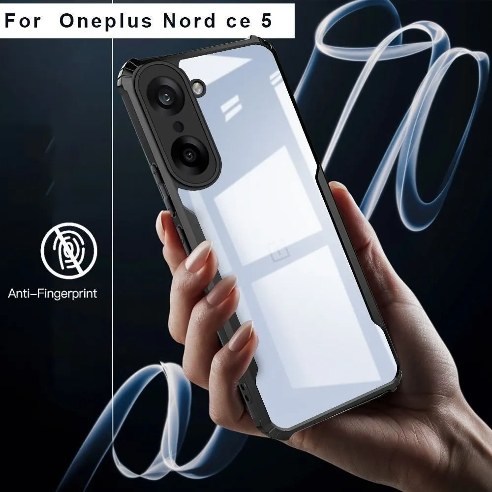 Micvir Back Cover for OnePlus Nord Ce 5 (Transparent, Black, Shock Proof, Polycarbonate, Pack of: 1) — image 2 of 5