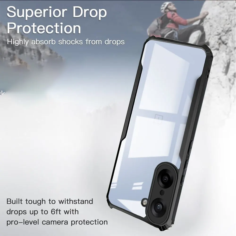 Micvir Back Cover for OnePlus Nord Ce 5 (Transparent, Black, Shock Proof, Polycarbonate, Pack of: 1) — image 3 of 5