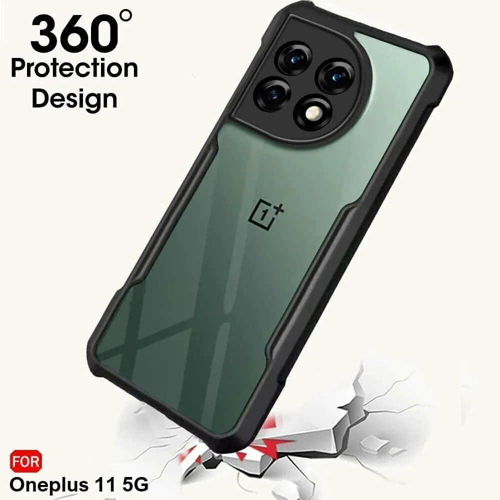 Micvir Back Cover for OnePlus 11 5G (Transparent, Black, Shock Proof, Polycarbonate, Pack of: 1) — image 2 of 5