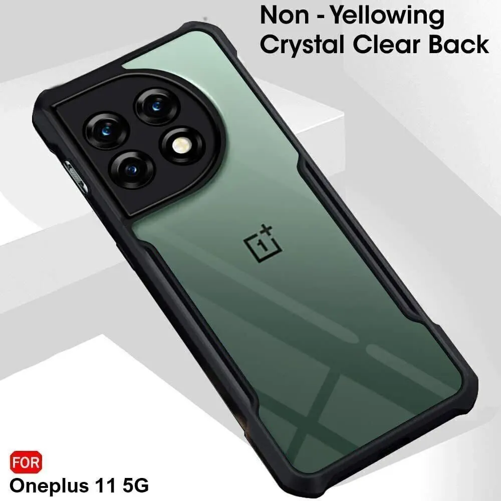 Micvir Back Cover for OnePlus 11 5G (Transparent, Black, Shock Proof, Polycarbonate, Pack of: 1) — image 3 of 5