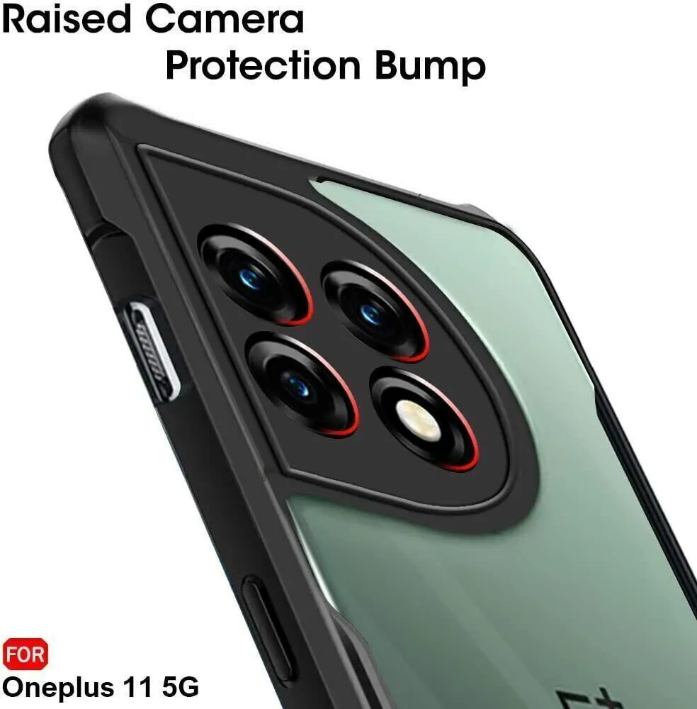 Micvir Back Cover for OnePlus 11 5G (Transparent, Black, Shock Proof, Polycarbonate, Pack of: 1) — image 4 of 5
