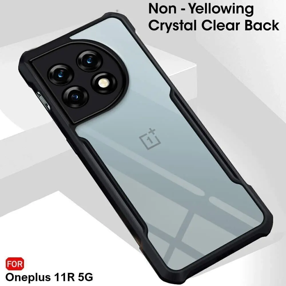 Micvir Back Cover for OnePlus 11R 5G (Transparent, Black, Shock Proof, Polycarbonate, Pack of: 1) — image 4 of 5