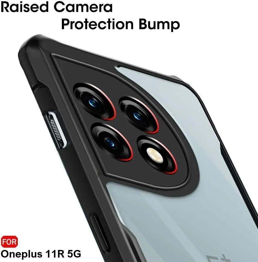 Micvir Back Cover for OnePlus 11R 5G (Transparent, Black, Shock Proof, Polycarbonate, Pack of: 1) — image 5 of 5