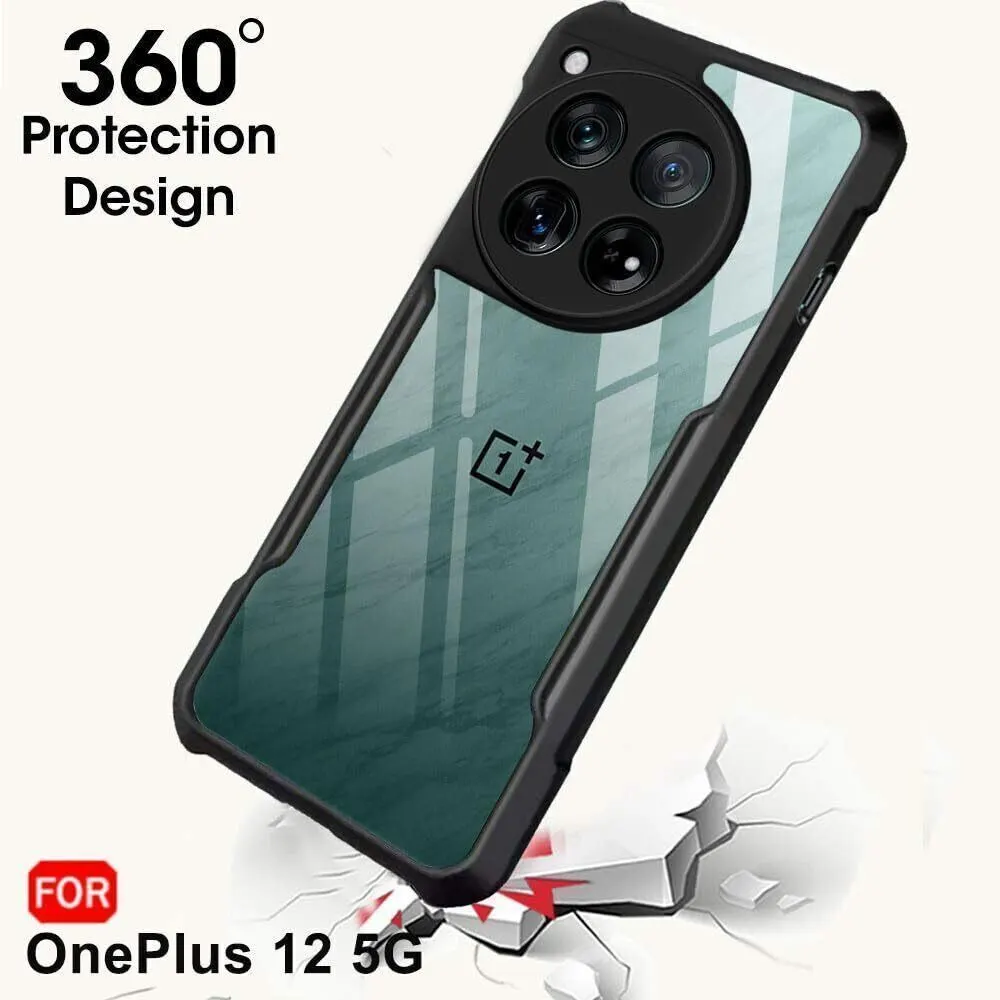 Micvir Back Cover for OnePlus 12 5G (Transparent, Black, Shock Proof, Polycarbonate, Pack of: 1) — image 3 of 5