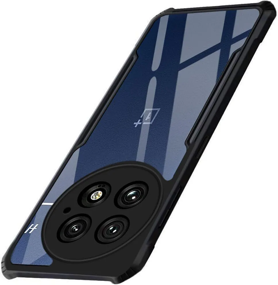 Micvir Back Cover for OnePlus 13 5G (Transparent, Black, Shock Proof, Polycarbonate, Pack of: 1)