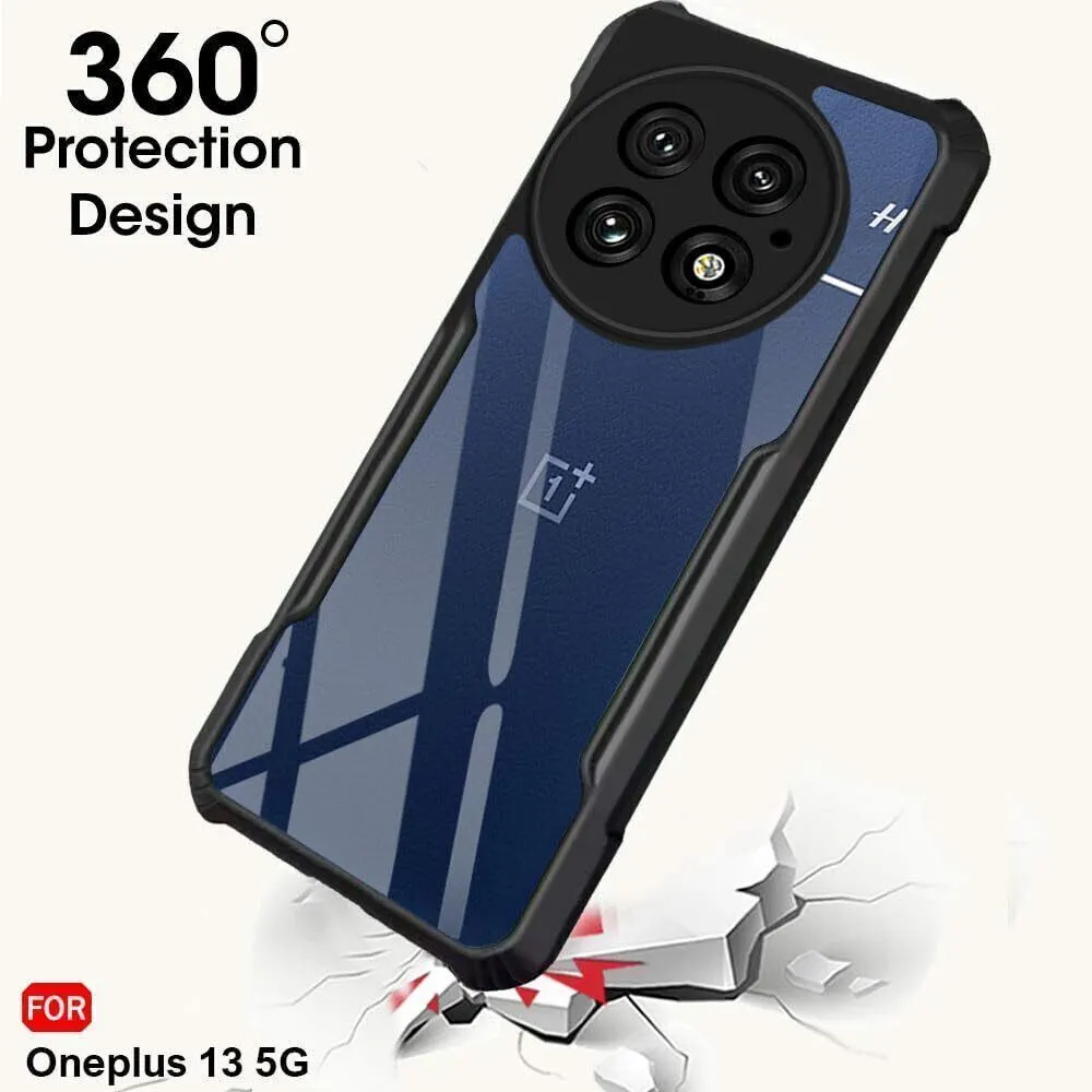 Micvir Back Cover for OnePlus 13 5G (Transparent, Black, Shock Proof, Polycarbonate, Pack of: 1) — image 2 of 5