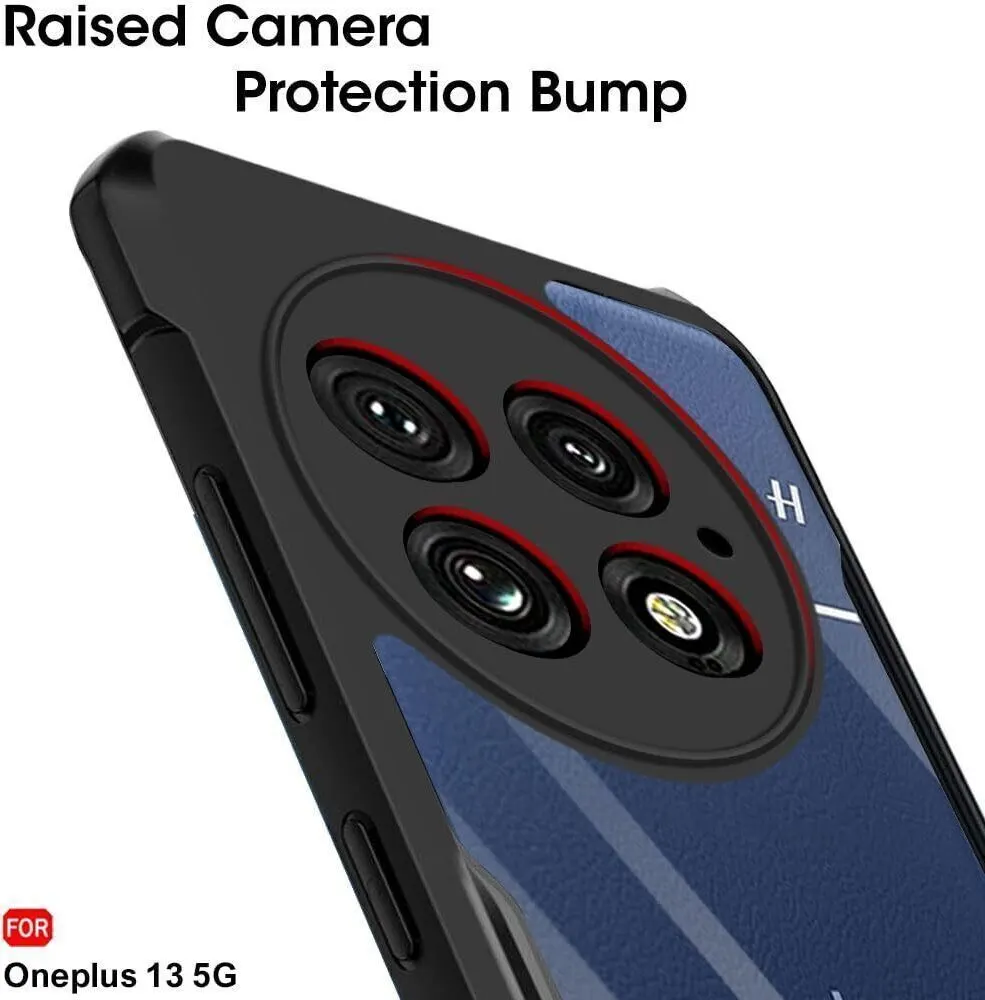 Micvir Back Cover for OnePlus 13 5G (Transparent, Black, Shock Proof, Polycarbonate, Pack of: 1) — image 4 of 5