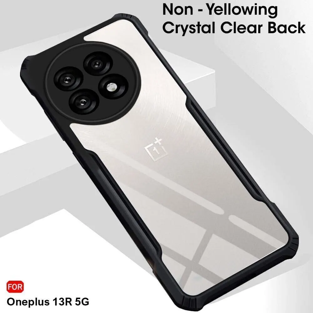 Micvir Back Cover for OnePlus 13R 5G (Transparent, Black, Shock Proof, Polycarbonate, Pack of: 1) — image 3 of 5