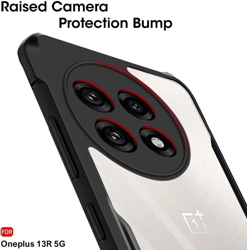 Micvir Back Cover for OnePlus 13R 5G (Transparent, Black, Shock Proof, Polycarbonate, Pack of: 1) — image 4 of 5