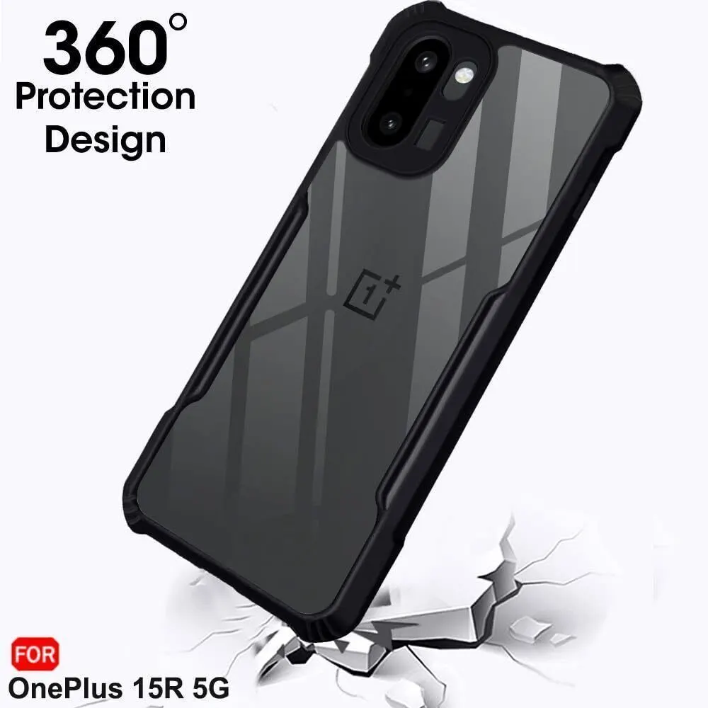 Xolia Back Cover for OnePlus 15r 5G (Transparent, Black, Shock Proof, Polycarbonate, Pack of: 1) — image 3 of 5