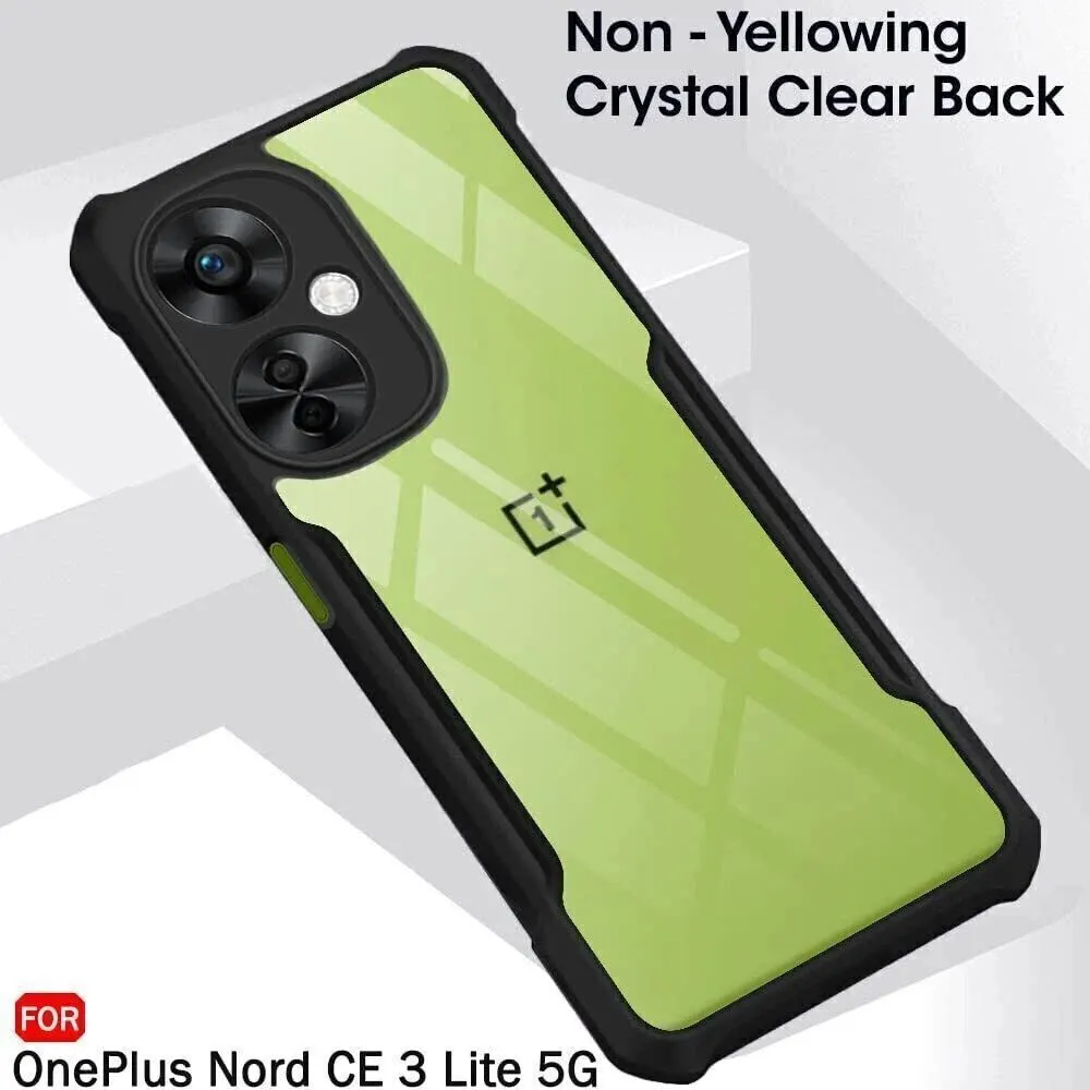 Micvir Back Cover for OnePlus Nord CE 3 Lite 5G (Transparent, Black, Shock Proof, Polycarbonate, Pack of: 1) — image 3 of 5