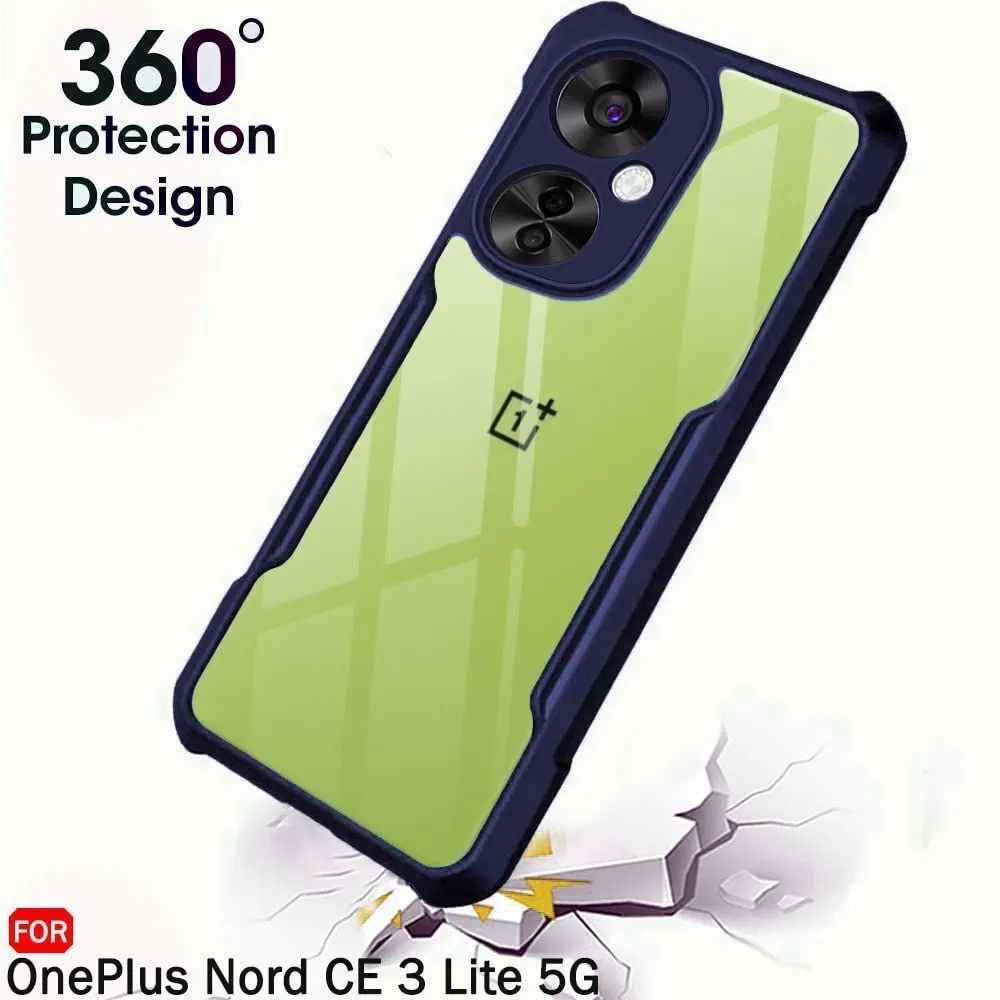 Micvir Back Cover for OnePlus Nord CE 3 Lite 5G (Transparent, Blue, Shock Proof, Polycarbonate, Pack of: 1) — image 2 of 5