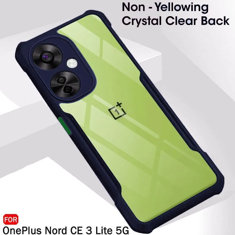 Micvir Back Cover for OnePlus Nord CE 3 Lite 5G (Transparent, Blue, Shock Proof, Polycarbonate, Pack of: 1) — image 3 of 5