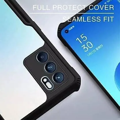 Micvir Back Cover for Oppo A16 (Transparent, Black, Shock Proof, Polycarbonate, Pack of: 1) — image 2 of 4
