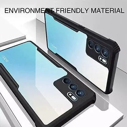 Micvir Back Cover for Oppo A16 (Transparent, Black, Shock Proof, Polycarbonate, Pack of: 1) — image 3 of 4