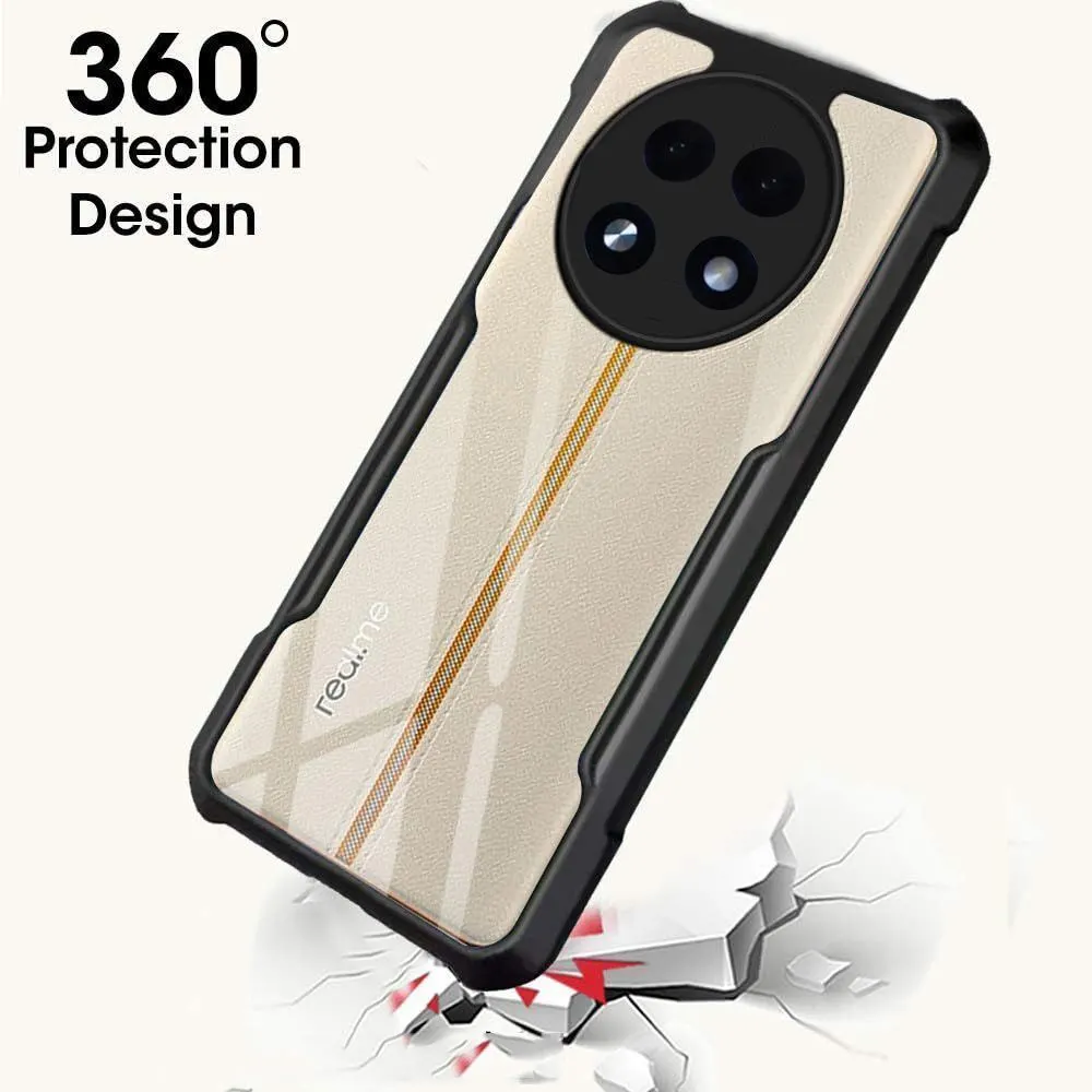 Micvir Back Cover for OPPO A2 Pro 5G (Transparent, Black, Shock Proof, Polycarbonate, Pack of: 1) — image 2 of 5