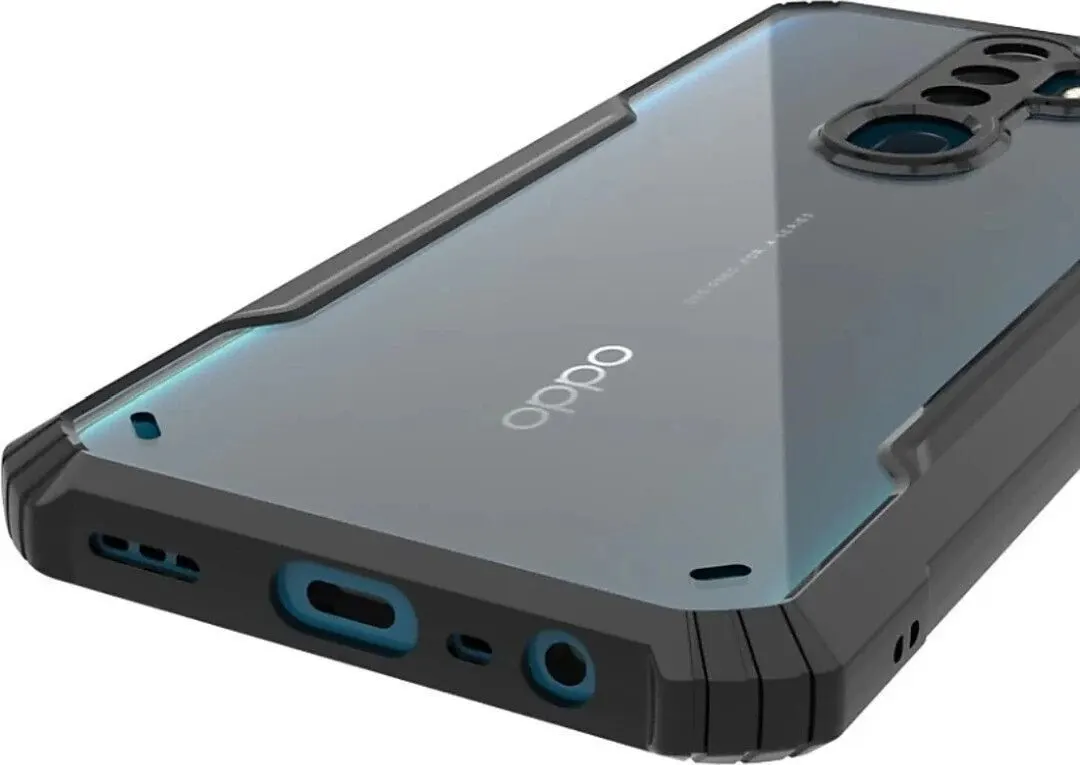Micvir Back Cover for Oppo A9 2020 (Transparent, Black, Shock Proof, Polycarbonate, Pack of: 1) — image 3 of 5