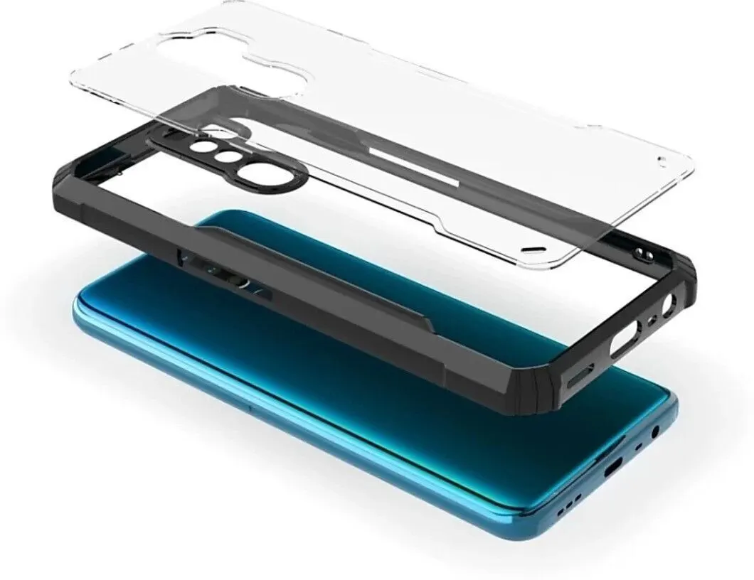 Micvir Back Cover for Oppo A9 2020 (Transparent, Black, Shock Proof, Polycarbonate, Pack of: 1) — image 4 of 5