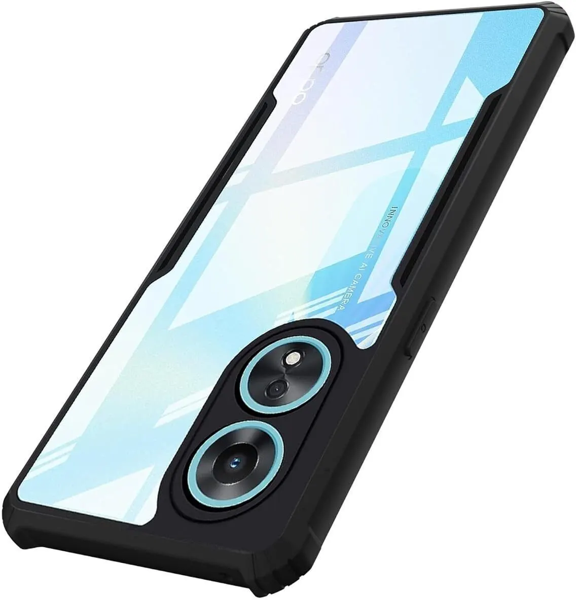 Micvir Back Cover for OPPO A58 5G (Transparent, Black, Shock Proof, Polycarbonate, Pack of: 1) — image 3 of 5