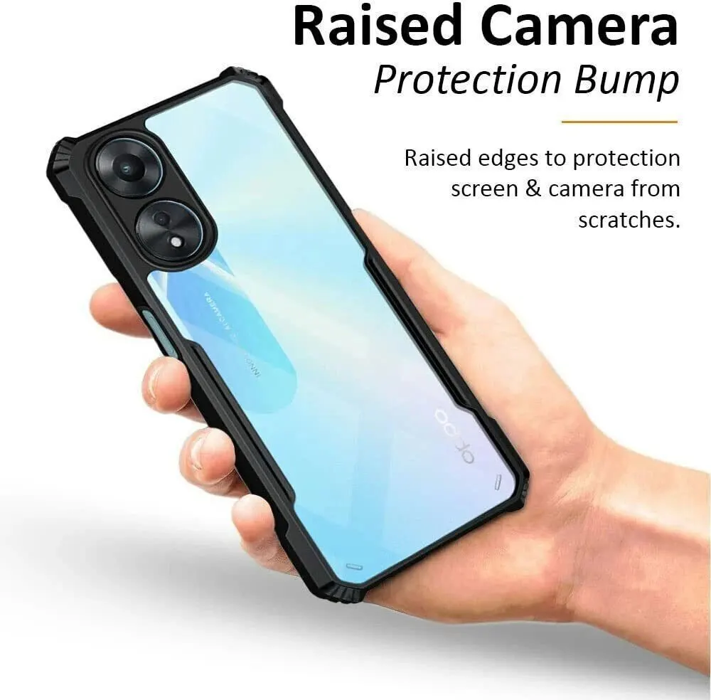 Micvir Back Cover for OPPO A78 5G (Transparent, Black, Shock Proof, Polycarbonate, Pack of: 1) — image 3 of 5