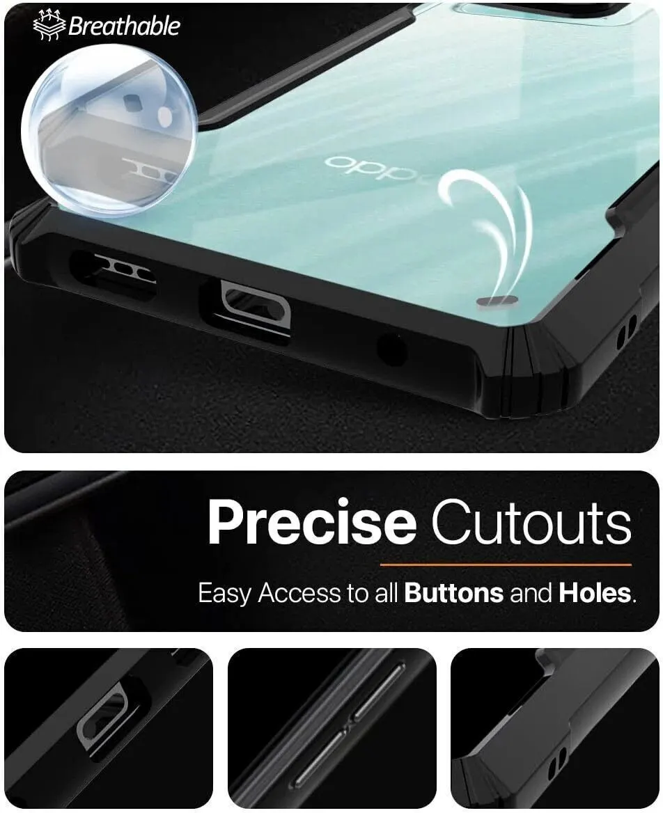 Micvir Back Cover for OPPO A79 5G (Transparent, Black, Shock Proof, Polycarbonate, Pack of: 1) — image 4 of 5